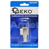 Szybkozłączka pneumatyczna 1/2" gwint wewnętrzny typ męski (blister)