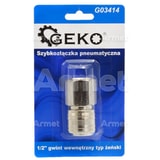 Szybkozłączka pneumatyczna 1/2" gwint wewnętrzny typ żeński (blister)