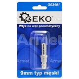 Wtyk na wąż pneumatyczny 9 mm typ męski (blister)