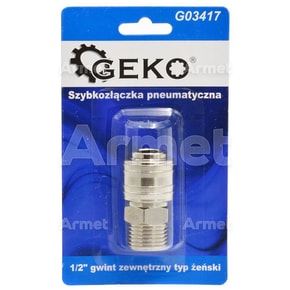 Szybkozłączka pneumatyczna 1/2" gwint zewnętrzny typ żeński (blister)