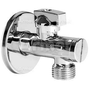 Zawór kątowy kulowy z filtrem typ ciężki DIAMOND 1/2" x 3/4"