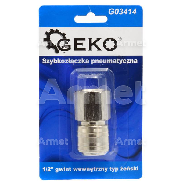 Szybkozłączka pneumatyczna 1/2" gwint wewnętrzny typ żeński (blister)